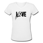 Love Soccer V-Neck - white