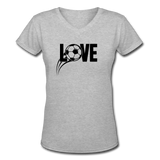 Love Soccer V-Neck - gray