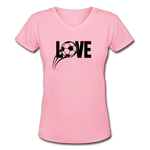 Love Soccer V-Neck - pink