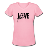 Love Soccer V-Neck - pink