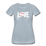 Love Baseball T-Shirt - heather ice blue