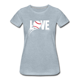 Love Baseball T-Shirt - heather ice blue