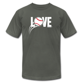 Love Baseball Unisex T-Shirt - asphalt