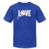 Love Baseball Unisex T-Shirt - royal blue