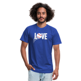 Love Baseball Unisex T-Shirt - royal blue