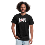 Love Baseball Unisex T-Shirt - black