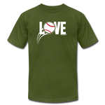 Love Baseball Unisex T-Shirt - olive