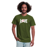 Love Baseball Unisex T-Shirt - olive