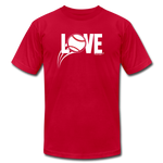 Love Baseball Unisex T-Shirt - red