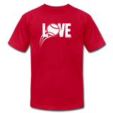 Love Baseball Unisex T-Shirt - red