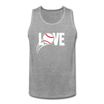 Love Baseball Tank Top - heather gray