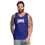 Love Baseball Tank Top - royal blue