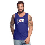 Love Baseball Tank Top - royal blue