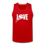 Love Baseball Tank Top - red