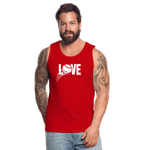 Love Baseball Tank Top - red