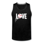 Love Baseball Tank Top - charcoal grey