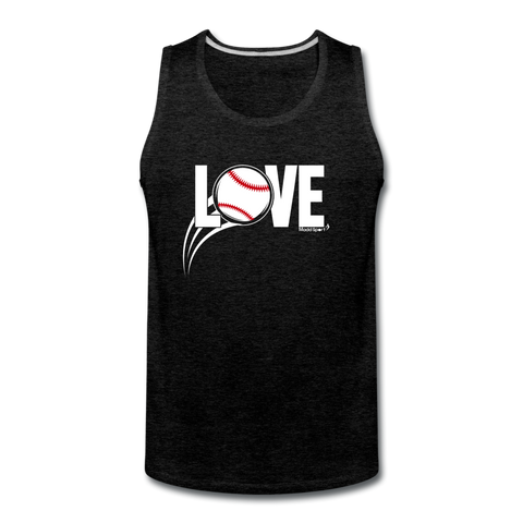 Love Baseball Tank Top - charcoal grey