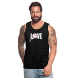 Love Baseball Tank Top - charcoal grey