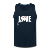 Love Baseball Tank Top - deep navy