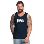 Love Baseball Tank Top - deep navy